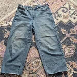 Madewell Cropped Blue Jeans